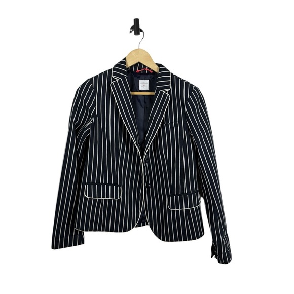 Gap Women’s The Academy Blazer in Navy/White Stripe Size 4 - Picture 1 of 9